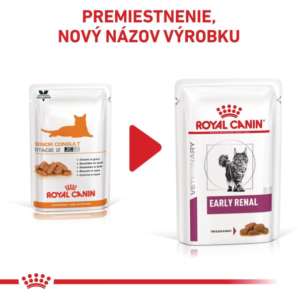 Royal Canin Early Renal in Gravy kapsičky v omáčce pro kočky na podporu funkce ledvin 12×85 g