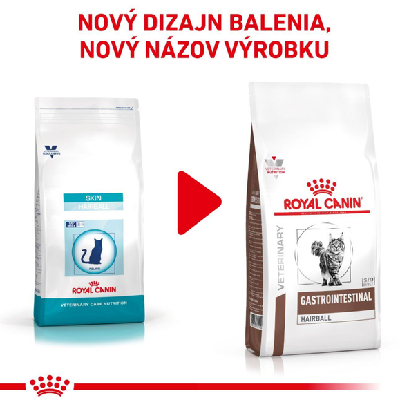 Royal Canin Gastrointestinal Hairball granule pro kočky proti tvorbě trichobezoárů 4 kg