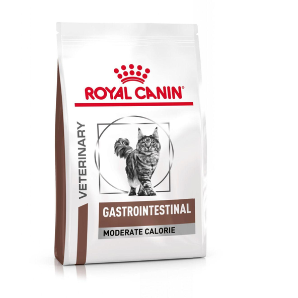 Royal Canin Gastrointestinal Moderate Calorie granule pro kočky s gastrointestinálními obtížemi se sklonem k nadváze 2 kg