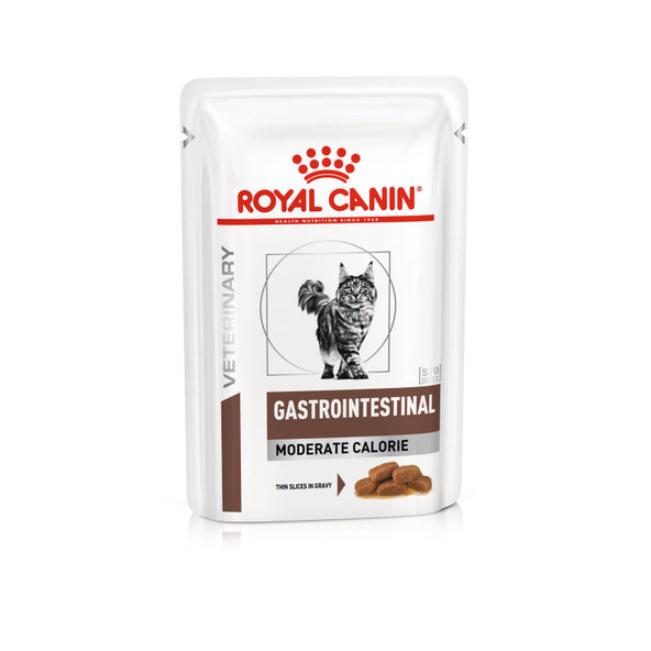 Royal Canin Gastrointestinal Moderate Calorie kapsička pro dospělé kočky s gastrointestinálními obtížemi 85 g