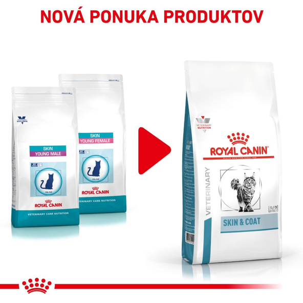 Royal Canin Skin & Coat granule pro kočky na podporu zdraví kůže 1,5 kg
