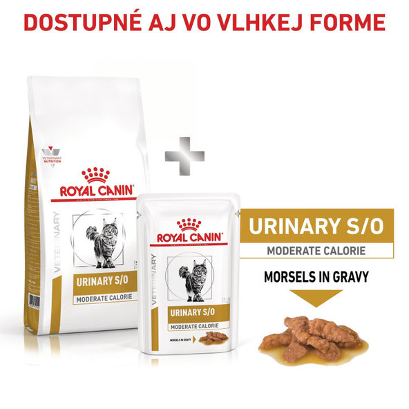 Royal Canin Urinary S/O Moderate Calorie granule pro kočky s onemocněním močových cest 7 kg