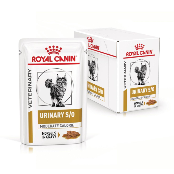 Royal Canin Urinary S/O Moderate Calorie Wet kapsičky pro kočky na rozpouštění struvitových kamenů 12×85 g