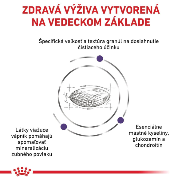 Royal Canin Dental granule pro střední a velké psy na podporu ústní hygieny 6 kg