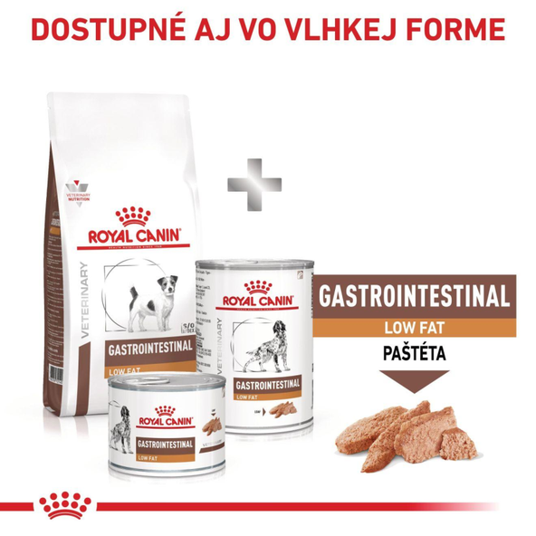 Royal Canin Gastrointestinal Low Fat Small Dog granule pro malé psy se sníženým obsahem tuku 1,5 kg