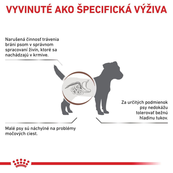 Royal Canin Gastrointestinal Low Fat Small Dog granule pro malé psy se sníženým obsahem tuku 8 kg