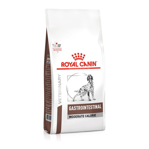 Royal Canin Gastrointestinal Moderate Calorie granule pro psy s gastrointestinálními obtížemi a sklonem k nadváze 15 kg