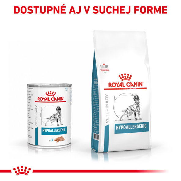 Royal Canin Hypoallergenic Can paštika pro psy s potravinovými alergiemi 400 g