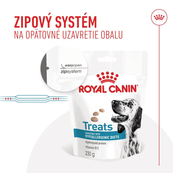 Royal Canin Hypoallergenic Treats pamlsky pro psy s hypoalergenní dietou 230 g