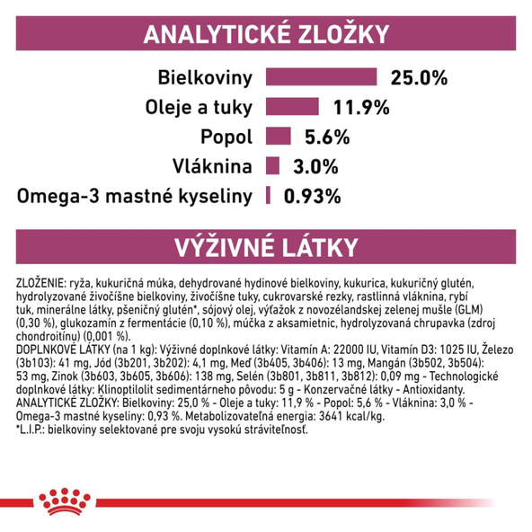 Royal Canin Mobility Support granule pro psy na podporu kloubů 2 kg