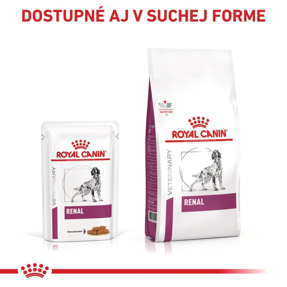 Royal Canin Renal in Gravy kapsičky v omáčce pro psy na podporu funkce ledvin 12×100 g