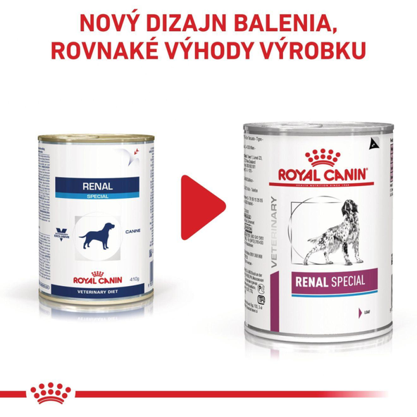 Royal Canin Renal Special Can konzerva pro psy na podporu funkce ledvin 410 g