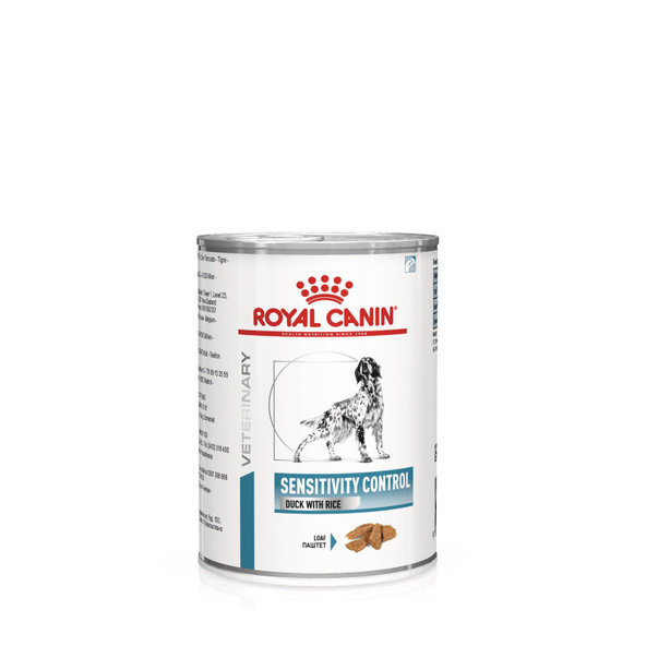 Royal Canin Sensitivity Control Duck konzerva s kachnou a rýží pro psy s potravinovými alergiemi 410 g