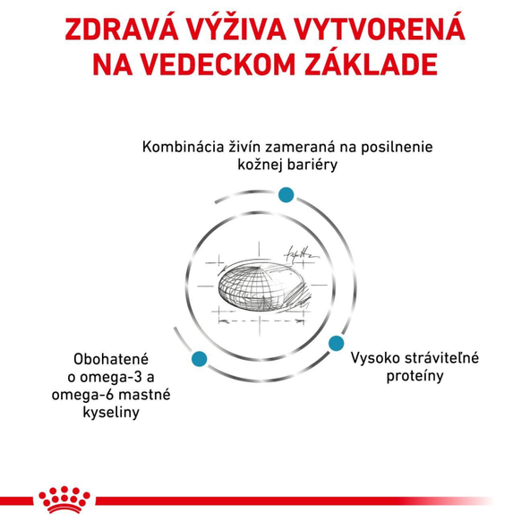 Royal Canin Skin Care granule pro psy s dermatózami a nadměrným vypadáváním srsti 11 kg