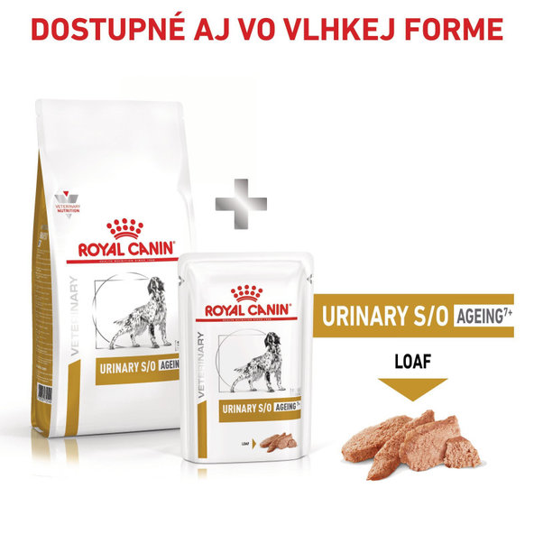 Royal Canin Urinary S/O Ageing 7+ granule pro psy od 7 let na rozpouštění struvitových kamenů 8 kg