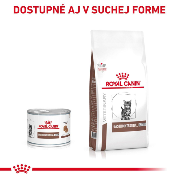 Royal Canin Gastrointestinal Kitten Mousse pěna pro koťata s gastrointestinálními obtížemi 195 g
