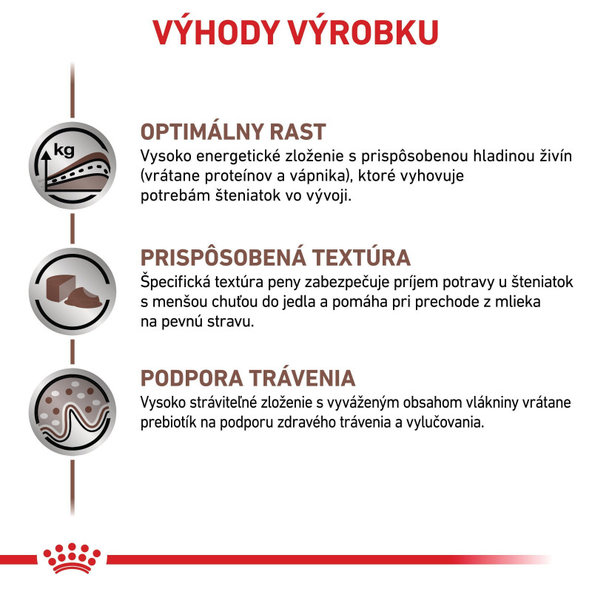 Royal Canin Gastrointestinal Puppy Mousse pěna pro štěňata s gastrointestinálními obtížemi 195 g