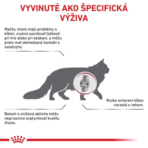 Royal Canin Mobility granule pro kočky na podporu zdraví kloubů 2 kg
