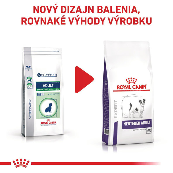 Royal Canin Neutered Adult Small Dog Dry granule pro dospělé kastrované psy malých plemen 3,5 kg