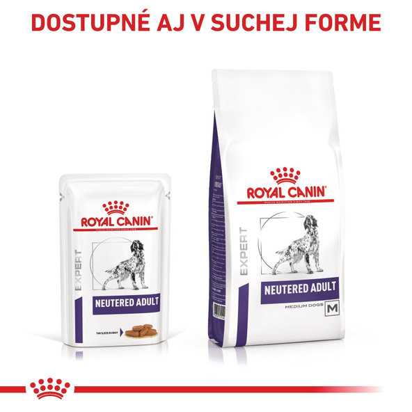 Royal Canin Neutered Gravy kapsičky v omáčce pro kastrované psy 12×100 g