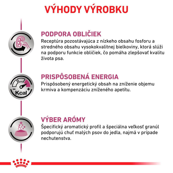 Royal Canin Renal Small Dog granule pro malé psy na podporu funkce ledvin 1,5 kg