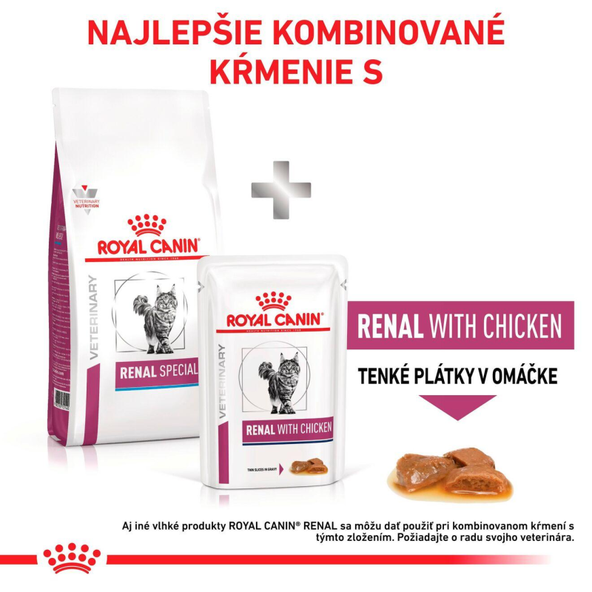 Royal Canin Renal Special granule pro kočky na podporu funkce ledvin 4 kg