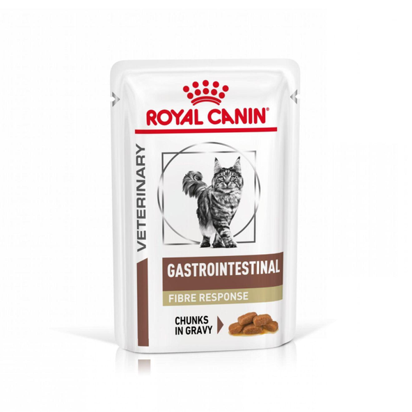 Royal Canin Gastrointestinal Fibre Response kapsičky pro dospělé kočky s vyšším obsahem vlákniny 12×85 g