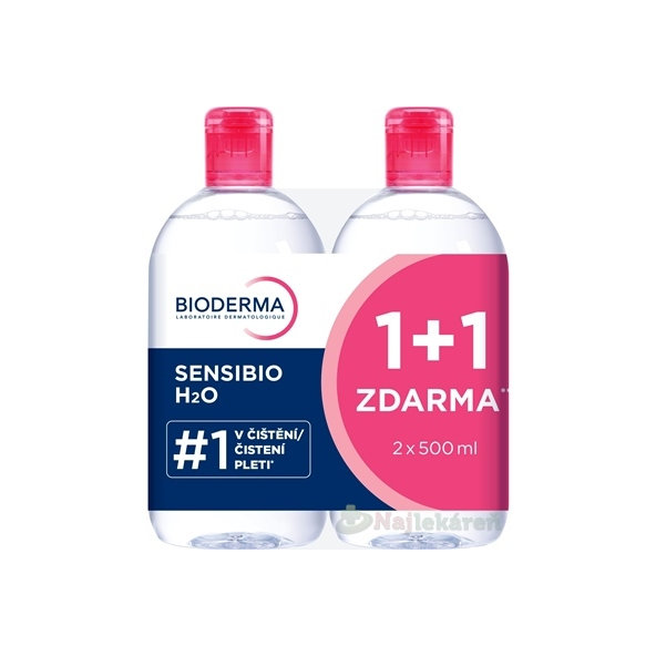 Bioderma Sensibio H2O micelární voda Festival 2x500 ml
