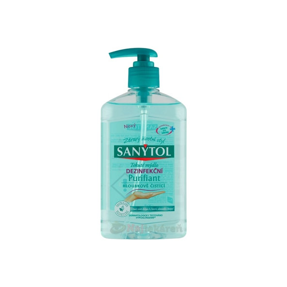 Sanytol Tekuté mýdlo dezinfekční Purifiant šalvěj a lípa 250 ml