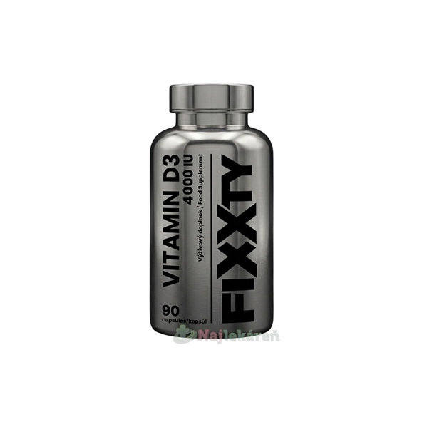 Fixxty Vitamin D3 4000 IU 90 kapslí