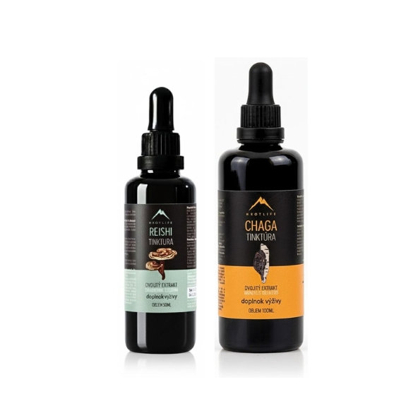 Hrotlife Jarní protokol na alergie Reishi + Chaga 150 ml