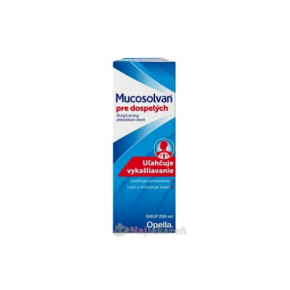 Mucosolvan sirup pro dospělé 1200 mg, 200 ml