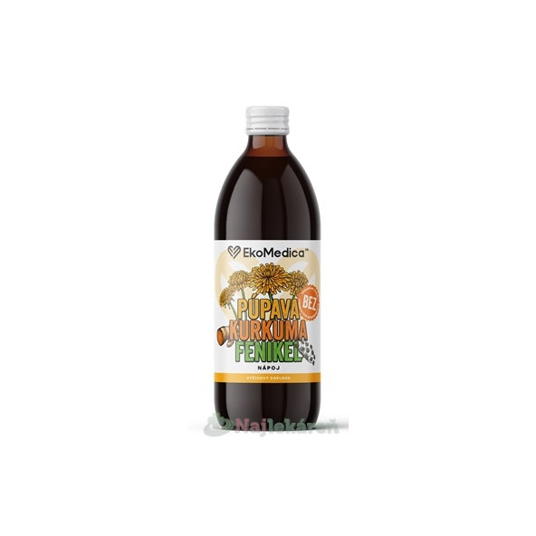 EkoMedica SK Pampeliška Kurkuma Fenykl nápoj 500 ml