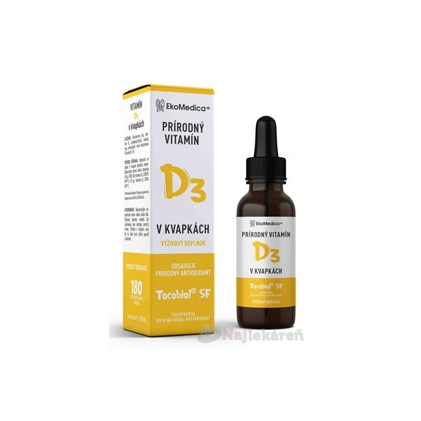 EkoMedica SK Přírodní Vitamín D3 sprej 30 ml