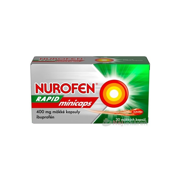 Nurofen Rapid Minicaps 400 mg 30 měkkých kapslí