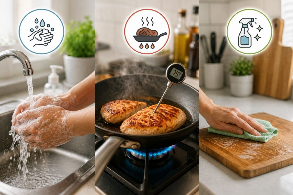  Prevence salmonelózy správnou hygienou a důkladnou tepelnou úpravou potravin