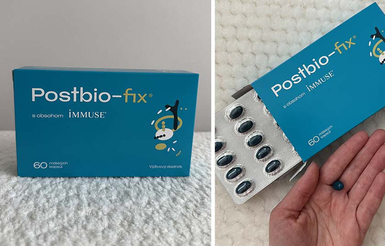 Recenzia Postbio-fix - výživový doplnok s postbiotikom IMMUSE® a vitamínom C na podporu imunity a vitality. Stačí 1 kapsula denne.