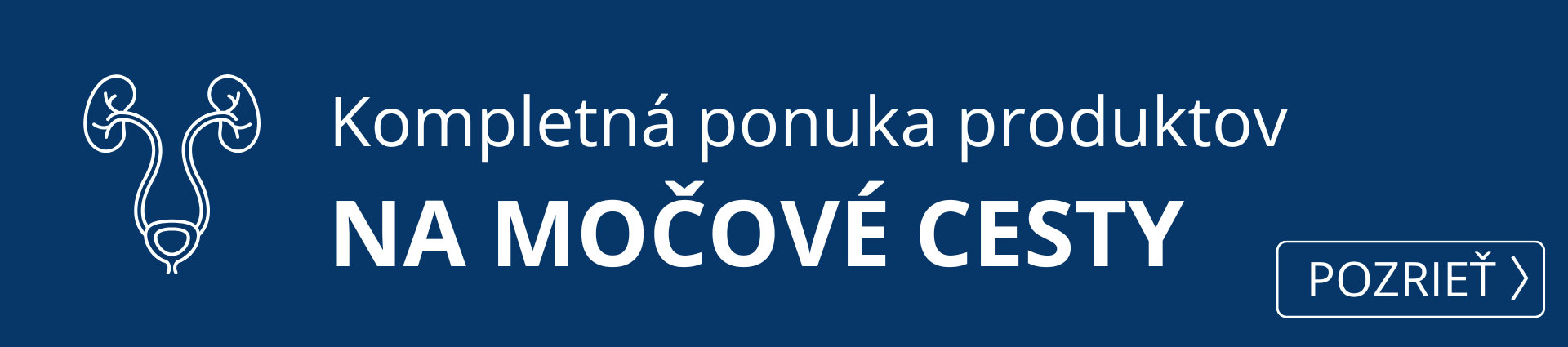  Kompletná ponuka produktov na močové cesty.