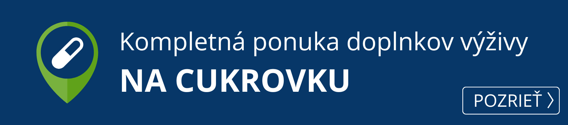  Kompletná ponuka produktov na diabetes.