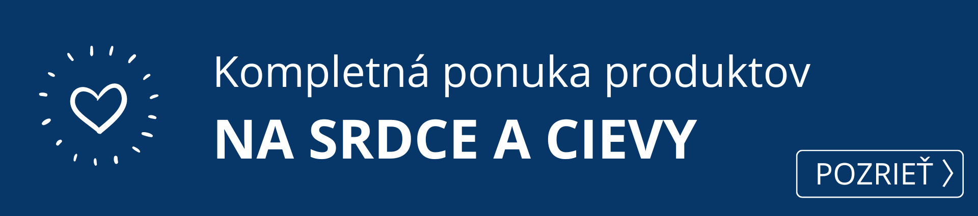  Kompletná ponuka produktov na srdce a cievy