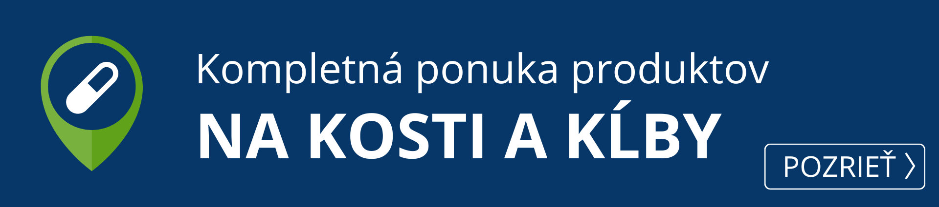  Kompletná ponuka produktov na kosti a kĺby