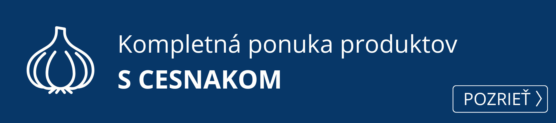  Kompletná ponuka produktov s cesnakom