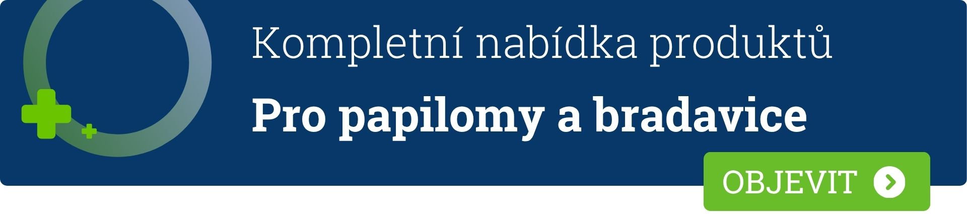  Kompletní nabídka produktů pro papilomy a bradavice