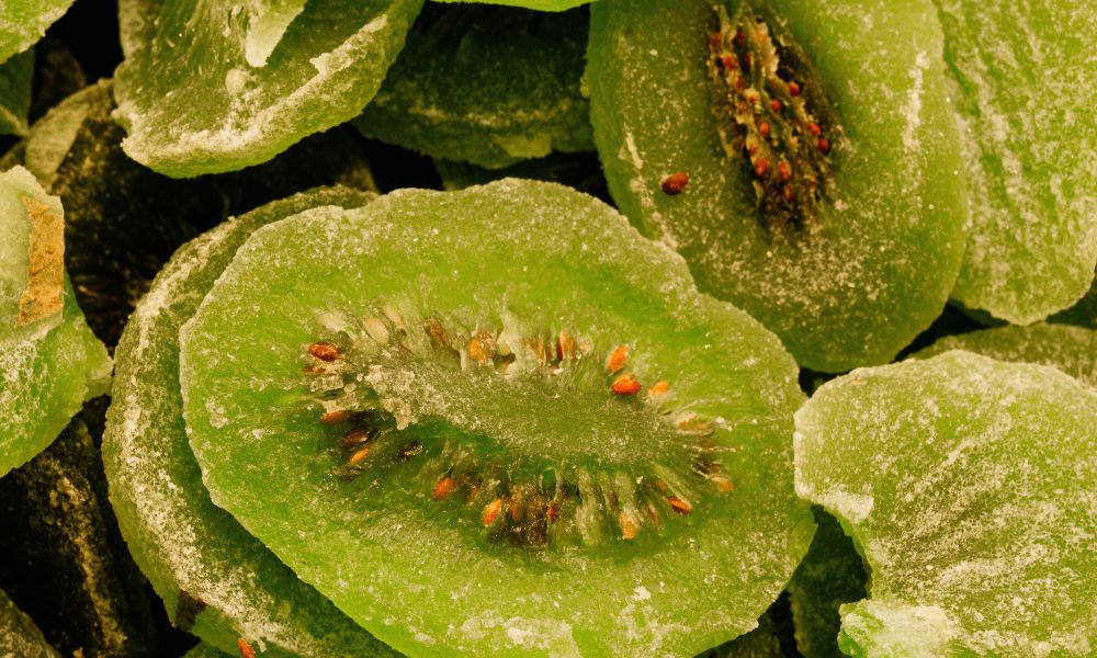 Lyofilizované kiwi po lyofilizaci