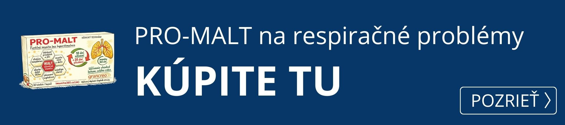  PRO-MALT na respiračné problémy kúpite tu