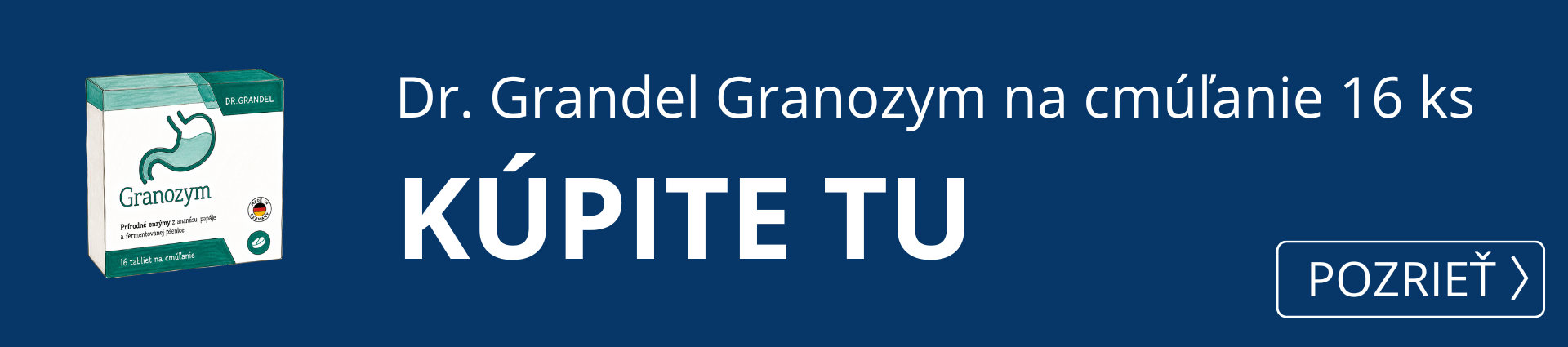  DR.GRANDEL GRANOZYM na cmúľanie 16 ks