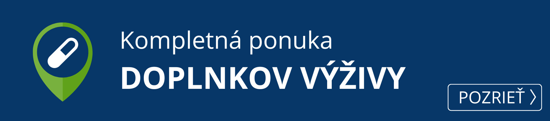  Kompletná ponuka doplnkov výživy