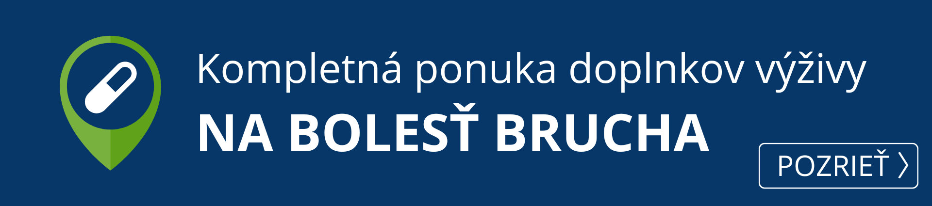  Kompletná ponuka produktov na bolesť brucha.
