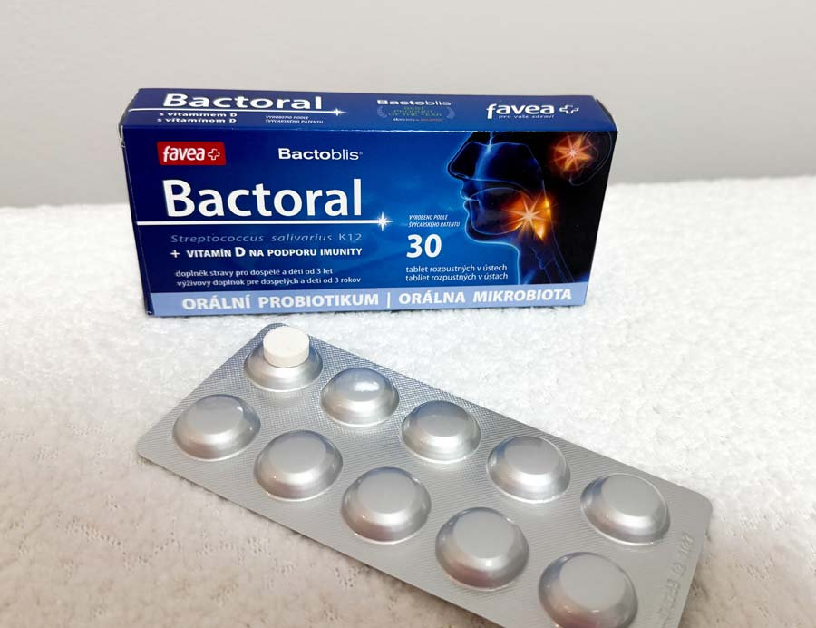  BACTORAL+vitamín D- orálne probiotikum, 30 žuvacích tbl