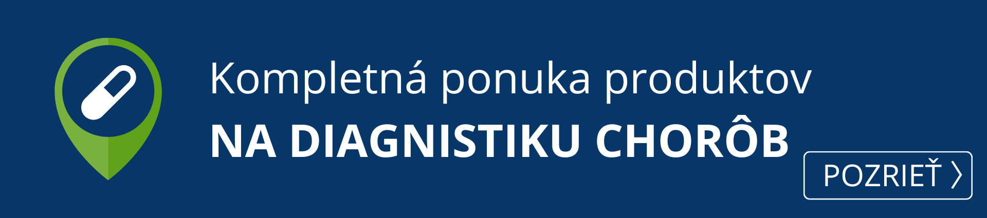  Kompletná ponuka diagnostických testov